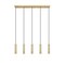 Z-Lite Stari 5-Light Linear Chandelier, 4.75 in W, Modern Gold 1956P-5L-MGLD - alternate 2