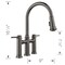 Blanco Empressa Bridge Pull-Down 1.5 GPM, Satin Dark Steel 443263 - alternate 2