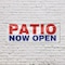 Signmission Patio Now Open, 24 Inch x 72 Inch, Vinyl Banner B-72-30780 - alternate 2