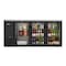 Koolmore 72 In. Commercial Back Bar Cooler in Black With Side Condenser and LED Lighting, 18 Cu. Ft Capacity KM-BC-3GD-SCBK - alternate 1