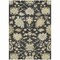 Homeroots 9' X 12' Black And Ivory Floral Washable Indoor Outdoor Area Rug 605191 - alternate 3