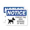 Signmission Forget The Dog Beware Of Wife, 14 Inch X 10 Inch, Plastic Sign, 2PK OS-2PACK-NS-P-1014-L-12876 - alternate 1