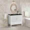 James Martin Vanities Myrrin 36" Vanity, Bright White, w/ 3 CM Phantome Eclos Top 485-V36-BW-3PHT - alternate 2