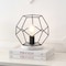 Jonathan Y James 10" MidCentury Glam Metal/Marble Geometric LED Table Lamp, Black/White JYL1047C - alternate 2