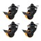Mytee Products 8 in ISO Shipping Container Double Caster Wheels with Brakes 6600 lbs WLL, 4PK CTL-CasterDBL-3Tx4 - alternate 1