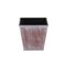 Homeroots 5in Brown and Off White Textural Tone On Tone Recycled Plastic Indoor Outdoor Square Pot Planter 488251 - alternate 2