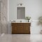 James Martin Vanities Brookfield 60 in Single Vanity, Honey Oak w/ Single Hole 3 CM White Zeus Silestone Top & Backsplash 547-V60S-HNO-1WZ - alternate 3