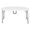 Regency Trestle 6 ft Round Folding Table, Fold-in-Half with Handle, Heavy-Duty Steel Frame, 72 in, White TBM72RNDWH - alternate 3