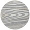 Homeroots 8' Gray Ivory And Beige Round Faux Bois Washable Indoor Outdoor Area Rug 614481 - alternate 3