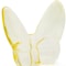 Homeroots 3" Light Yellow Crystal Butterfly Figurine Tabletop Sculpture 554012 - alternate 2