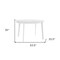 Homeroots 54" White Oval Dining Table 556573 - alternate 3