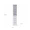 Homeroots White Bathroom Storage Cabinet with Glass Door and Sliding Drawers 473310 - alternate 3