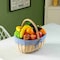 Wickerwise Picnic Basket with Handle and Washable Plaid Liner - Ideal for Outdoor Adventures,  QI004718.L - alternate 2