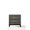 Homeroots 25" Gray Two Drawers Nightstand 318744 - alternate 1