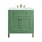 James Martin Vanities Chicago 30 in. Single Vanity, Smokey Celadon, w/ 3 CM Ethereal Noctis Silestone Top 503-V30-SC-3ENC - alternate 1