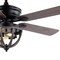 Jonathan Y Jasper 52" 2-Light Farmhouse Industrial Iron Dome Shade LED Ceiling Fan With Remote, Black JYL9613A - alternate 4
