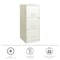 Space Solutions 14.25 in W 3 Drawer Vertical File Cabinet, Pearl White 22618 - alternate 4