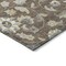 Homeroots 9' X 12' Chocolate Beige And Blue Floral Washable Indoor Outdoor Area Rug 597810 - alternate 3