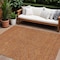 Homeroots 8' X 10' Brown Gray And Gold Polka Dot Washable Indoor Outdoor Area Rug 599073 - alternate 1