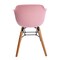 Homeroots Set Of Four Pink And Brown Heavy Duty Plastic And Wood Juvenile Side Chairs, 4PK 554663 - alternate 2
