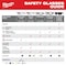 Milwaukee Tool Safety Glasses, Clear Lens, Anti-Fog & Anti-Scratch, Flexible Nose Bridge, Black Frame (Polybag) 48-73-2013 - alternate 4