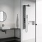 Vigo 58 in. H x 5 in. W 4-Jet Shower Panel System with Square Head and Hand Shower Wand, Matte Black VG08021MB - alternate 2