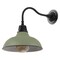 Jonathan Y Aurora 12.25" 1-Light Farmhouse Industrial Iron LED Gooseneck Arm Outdoor Sconce, Matte Olive Green JYL7613I - alternate 2