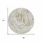 Homeroots 8' Taupe And Ivory Round Abstract Washable Indoor Outdoor Area Rug 614313 - alternate 2