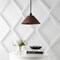 Jonathan Y Hattie 15 in. 1-Light Coastal Bohemian Metal and Woven Rattan LED Pendant Light, Black/Dark Brown JYL5713B - alternate 3
