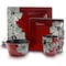 Elama Winter Bloom 16 Piece Square Stoneware Dinnerware Set EL-WINTERBLOOM - alternate 1