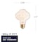 Bulbrite 40-Watt BT27 Incandescent Light Bulb Medium Base (E26) Antique Nostalgic Thread 2200K, 4PK 861230 - alternate 2