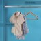 Elama Home 50 Piece Kids Non-Slip Velvet Cloths Hangers with Notched Shoulders in Gray 750124335M - alternate 2