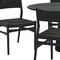 Homeroots Seven Piece Black Oval Dining Set with Six Chairs 571732 - alternate 2