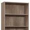 Homeroots 71" Taupe Distressed Wood Adjustable Five Tier Bookcase 355725 - alternate 2