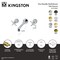 Kingston Brass Two-Handle Wall Mount Tub Faucet, Antique Brass KS7023BEX - alternate 2