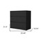 Homeroots 33" Black Three Drawer Dresser 518025 - alternate 2