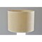 Homeroots 29" White Ceramic Cylinder Table Lamp With Beige Drum Shade 524628 - alternate 2