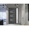 Vdomdoors Front Exterior Prehung Metal-Plastic Door, Manux 8933 Antracite Grey, Side Sidelite Transom, Office MANUX8933EXD-ANT-W36+16xH80-LH - alternate 3