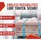 Mytee Products 4PK 4inx30ft Endless Ratchet Straps Zinc-Coated Blue Ratchet Strap 5,400 lbs WLL, 4PK RS430ENDL-Bx4 - alternate 2