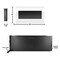 Northwest Wall Mounted Electric Fireplace Heater - 10-Color LED Flame and 3 Media Backgrounds 80-2000A-36-WHITE - alternate 3