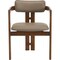 Leisuremod Velo Series Modern Dining Chair in Dark Natural Wood with Taupe Seat VCA-51DTP - alternate 3