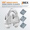 Jrex Safety Galvanized Steel Wire Rope Cable Clip Clamp - 1/8" U-Bolt Style, 24PK GCC18-JR-24PK - alternate 2