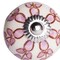 Homeroots Set of Twelve Pink White And Burgundy Floral Ceramic Drawer Pull Knobs, 12PK 321701 - alternate 2