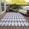 Homeroots 3' X 5' Purple And Lilac Geometric Washable Indoor Outdoor Area Rug 577097 - alternate 3