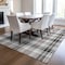 Homeroots 9' X 12' Black Ivory And Red Plaid Washable Indoor Outdoor Area Rug 597085 - alternate 2