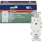 Leviton Decora 15A Wht Tamper Resistant 5-15R Duplex Outlet, 10PK M22-T5325-WMP - alternate 1