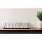 Homeroots 24" Black Metal Welcome Sign Tabletop Sculpture 392497 - alternate 2