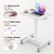 Simple Deluxe iPower Standing Desk Small Rolling Desk with Lockable Wheels, Mobile Stand Up Desk Adjustable Heigh 3A88HKDESKMHL07WHT - alternate 4