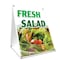 Signmission Fresh Salad, 36 Inch x 24 Inch A-frame Yard Sign, Plastic Sign SBC-2436-Fresh Salad - alternate 1