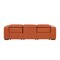 Homeroots 104" Camel Top Grain Leather Reclining Metal USB Sofa 720391 - alternate 3